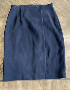 Max Mara Women’s Pencil Skirt Lined Back Zip Black Size 2.  #190 - Picture 1 of 6
