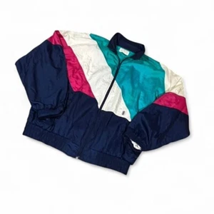 80s or 90s vintage windbreaker jacket size large Bill Blass ightweight zip up - Picture 1 of 7