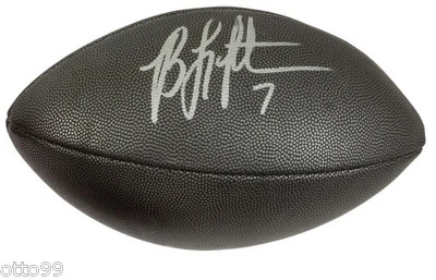 Autógrafo de fútbol americano firmado por Byron Leftwich Wilson Silver Jaguars Steelers Falcons Foto 1 de 2