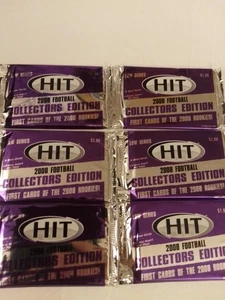 2008 SAGE Hit Football Cards Low (#1-50) Series Lot Of 6 Packs Of 6 Cards Each - Picture 1 of 3