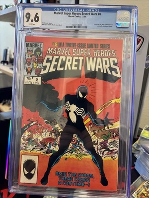 Черный костюм первого появления Secret Wars No8 CGC 9.6 КЛЮЧЕВОЙ выпуск - Изображение 1 из 2