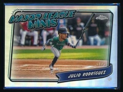 Julio Rodriguez 2024 Topps Chrome Update Major League Minis SSP - Image 1 of 2