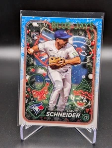 2024 Topps Holiday DAVIS SCHNEIDER #H132 Rookie RC Toronto Blue Jays - Picture 1 of 2