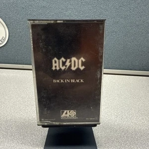 Vintage AC/DC - Back In Black Cassette Tape, 1980 Atlantic Records Classic Rock - Picture 1 of 5