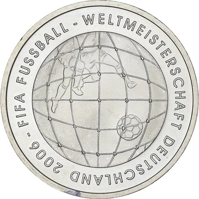 [#137170] Germany, 10 Euro, 2006 FIFA World Cup, 2005, Stuttgart, Silver, MS, KM - Image 1 of 2