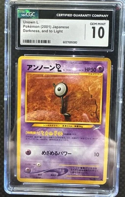 Pokémon Unown L TCG Neo Destiny 86/105 Non-Holo Card CGC Gem Mint 10 - Image 1 of 4