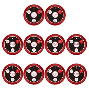 10PCS Call Button Pager Waiter Calling System for Restaurant Hookah Bar4568 - Zdjęcie 1 z 7