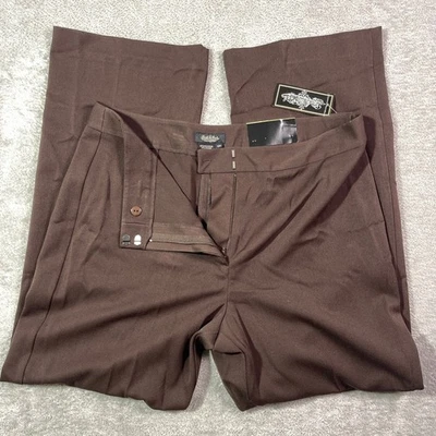 Nwt Peck & Peck Collection Women's Dress Pants 12S Chocolate Career Essentials - Image 1 of 4