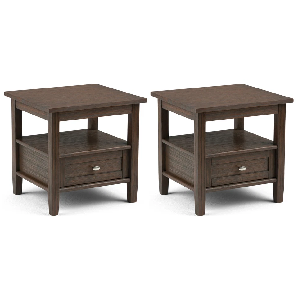 Warm Shaker 20 inch End Table (Set of 2) - Image 1 of 1