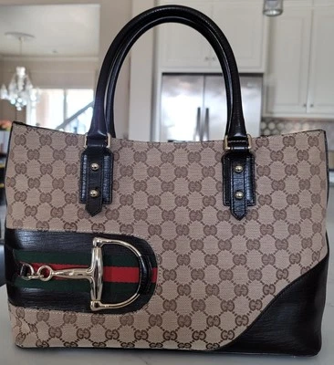 GUCCI МОНОГРАММА GG HORSEBIT СУМКА С КОРОТКИМИ РУЧКАМИ ДАМСКАЯ СУМКА  - Изображение 1 из 4