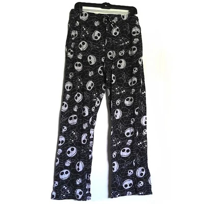 Pantalones de pijama para hombre Pesadilla antes de Navidad pantalones de salón blanco y negro usados en excelente estado L Foto 1 de 3