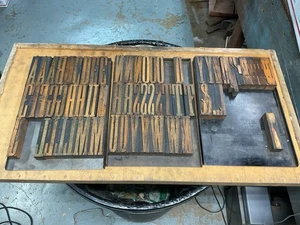67 pcs of  4 Inch / Letterpress Printing WOOD TYPE / READ - Picture 1 of 7