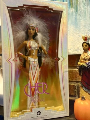 Barbie Cher Bob Mackie Half Breed NRFB Black Label - Some Box Wear - Image 1 of 4