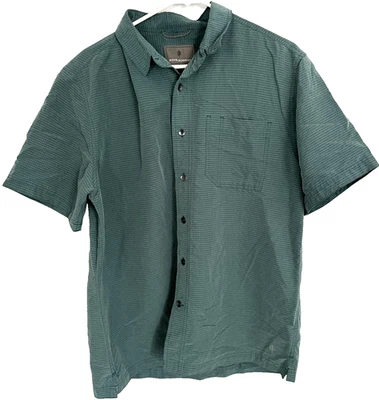 Royal Robbins Shirt Mens L Green Short Sleeve Button Up Relaxed Fit Modal Blend - Image 1 of 4