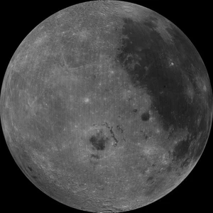 West Western Side of the Moon Dark + Light Sides Space Photo Poster Art Print - Picture 1 of 1