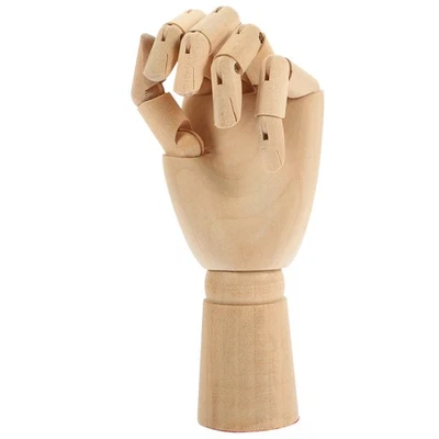  Schaufensterpuppenhand Aus Holz Flexible Holzhand Handmodell Zeichnen Von - Bild 1 von 4