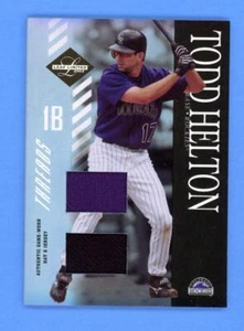 Todd Helton Rockies Jersey Hat 19/25 2003 Leaf Limited Threads Double #124 - Picture 1 of 2