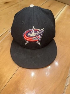 Columbus Blue Jackets Hockey Blue Cap Mütze gesticktes Logo Strapback - Bild 1 von 4