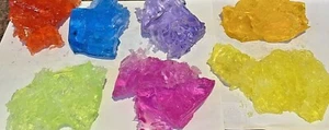 Coloured Gel Wax Container Candles - Green/Pink/Purple/Yellow/Blue/Orange/Red - Picture 1 of 8