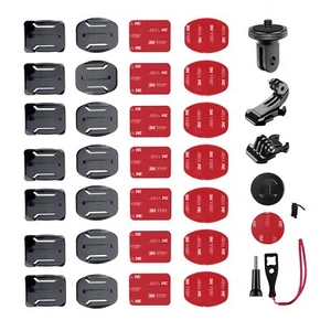 YHTSPORT Support de Fixation adhésif incurvé et Plat 36 pièces Support Gopro ... - Photo 1 sur 9