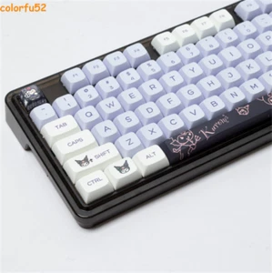 146 Tasten Niedlich Kuromi Tastenkappen PBT Tastenkappe Set XDA Höhe für Mechanische Tastatur - Bild 1 von 13