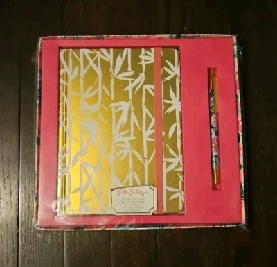 Lilly Pulitzer Journal W/Pen Bamboo Bash Boxed Gift Set 128 Lined Pages NEW 💟 - Image 1 of 3