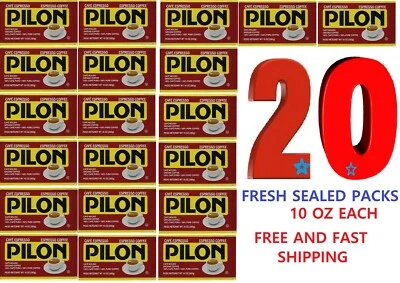 Cafe Pilon Coffee Ground espresso  coffee (20 Packs) 10 oz each Black coffee - Image 1 of 2