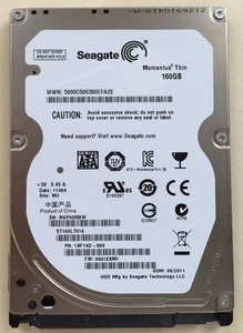 Seagate ST160LT016 Momentus Thin 7200 160GB 2,5" SATA HDD Festplatte - Bild 1 von 2