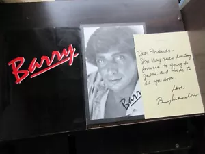 Barry Manilow 1983 Japan Tour Concert Program Book w Letter Card - Picture 1 of 12