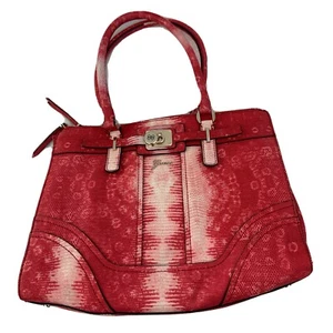 Guess Purse Handbag Pink Red Tote - Picture 1 of 16