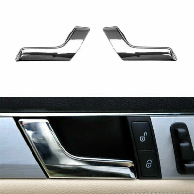 For Mercedes-Benz C Class W204 GLK Interior Door Handle Repair Kit L+R Chrome SU - Imagem 1 de 4