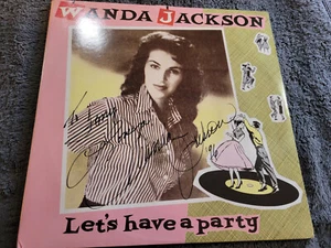 WANDA JACKSON LETS HAVE A PARTY AUTOGRAPHED IMPORT ROCKABILLY - Picture 1 of 11