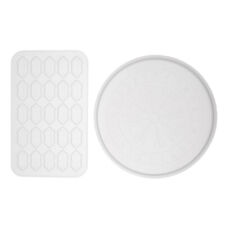 2pcs Tray Silicone Silicone Casting Molds Cosmetics Tray Resin