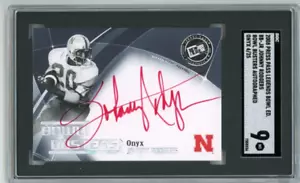 Johnny Rodgers 2008 Press Pass Legends Onyx Auto, Autograph 4/25 SGC 9 - Picture 1 of 2