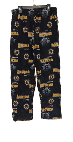 Concepts Men Sport Boston Bruins Fusion Loungewear Sleep pants, Black, Small Cover