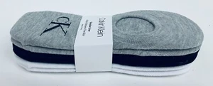 Calvin Klein 6-Pair Women's One Size Sneaker Liner Socks Black White gray New - Picture 1 of 4