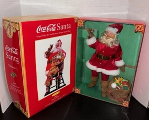 COCA-COLA 1999 SANTA DOLL MATTEL WITH TOY BAG CLASSIC 1948 HOSPITALITY 23288 NIB - Picture 1 of 11