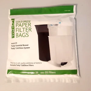 TODDY Cold Brew PAPER FILTER BAGS~Quantity 20~THMPFF20~Size OS~New/Sealed - Picture 1 of 4