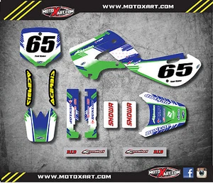 Kawasaki KX 65 2000 - 2016 full custom graphics kit SUBSTANCE style / stickers - Picture 1 of 3