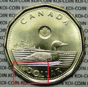 *ERROR*Strike through*BU UNC Canada 2023 King Charles $1 dollar coin - Picture 1 of 2