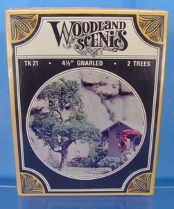 KIT HO/HOn3/Sn3 WOODLAND SCENICS TREE TK21 4-1/2" ALTO 2 ÁRBOLES NUDOSOS - Imagen 1 de 1
