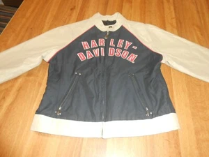 Medium Womens - Harley Davidson Motorcycles Brand - Black/Tan Jacket w/ Lining - Picture 1 of 9