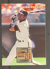 1996 Donruss Deion Sanders #405 San Francisco Giants Prime Time Coach Prime