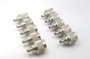 10pz Connettore RF N Maschio Crimpatura Teflon Isolamento Corpo Nichelato Proflex - Foto 1 di 6