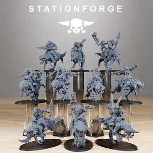 Orkaz Beast Riders, Orc Beast Boys x10 Stationforge - Picture 1 of 7