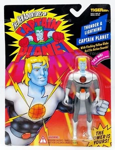 New Adventures of Captain Planet Thunder & Lightning Figure 1994 Tiger Toys - Picture 1 of 7
