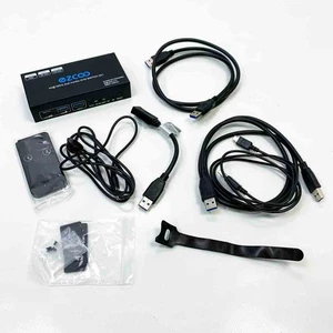 8K HDMI 2.1 KVM Switch Dual Monitor USB 3.0 2 Ports mit Hotkey 8K 60Hz 4K 120Hz - Bild 1 von 7