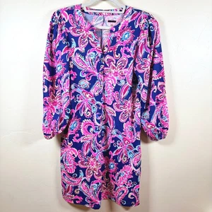 Lilly Pulitzer Emery Dress Long Sleeve in Multi Flitting About Women's S NWOT - Picture 1 of 12