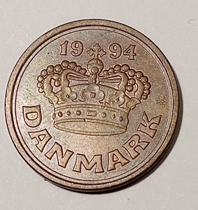 * Dänemark * 50 Öre * Kupfer * 1994 * Zustand 1+ * - Bild 1 von 2