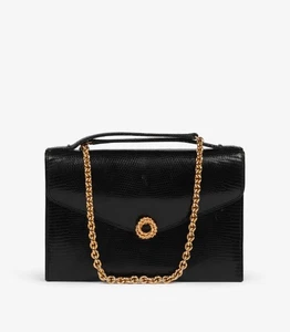 Gucci Black Lizard Leather Vintage Shoulder Bag - Picture 1 of 10